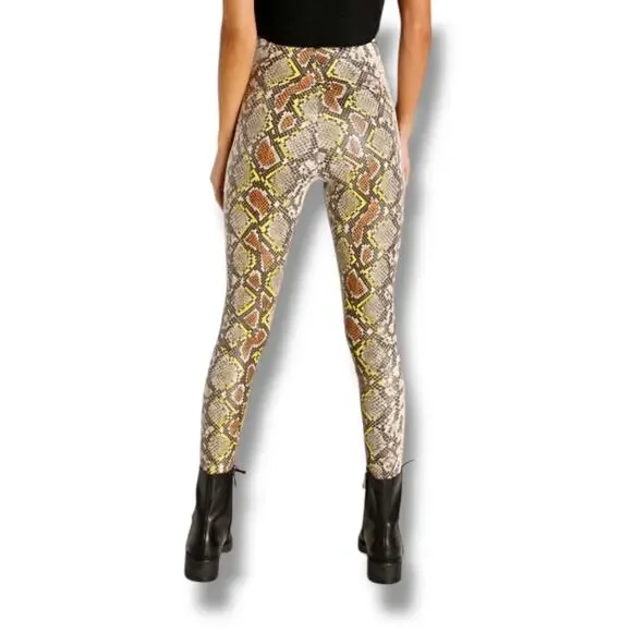 Commando faux animal legging with control neon snake NEW - Picture 5 of 12